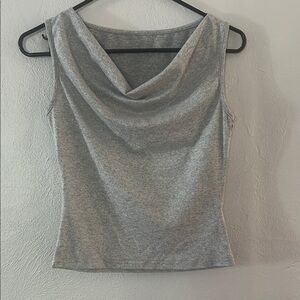 Gray Sleeveless Women's Top